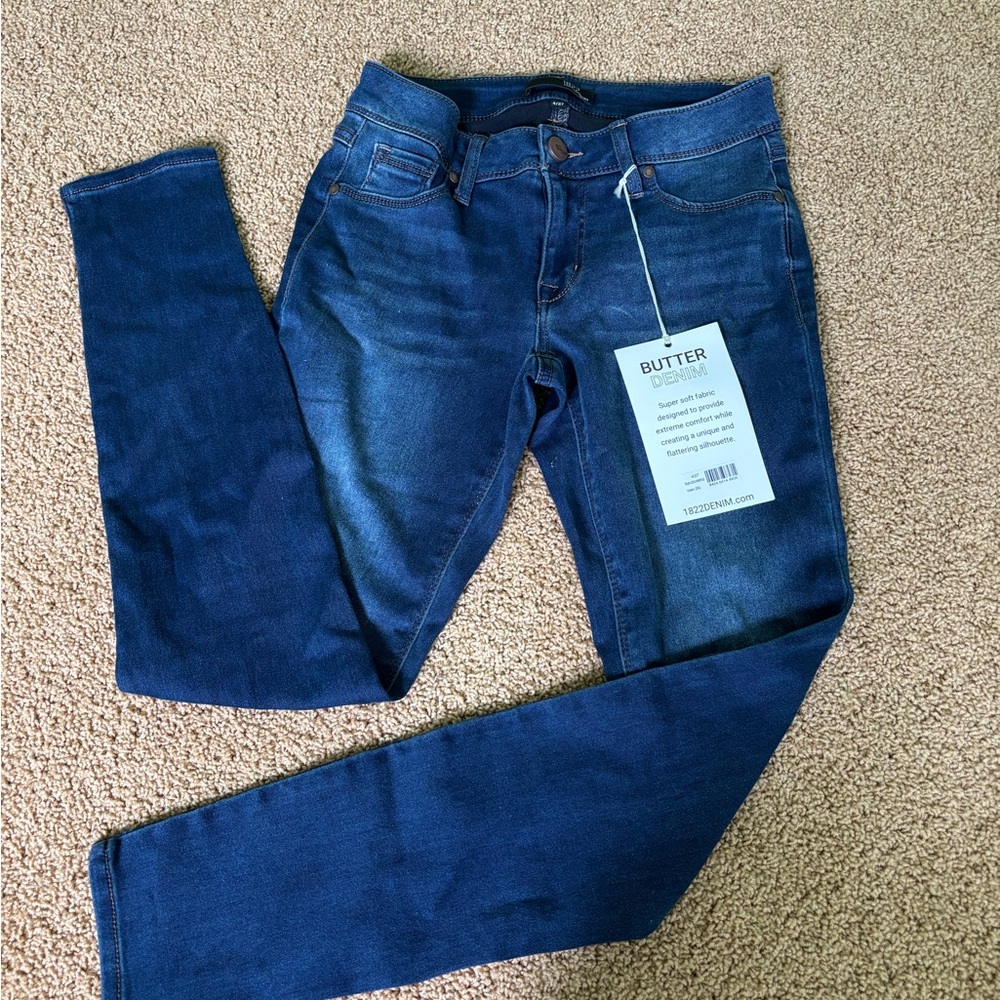 1822 Denim Blue Skinny Jeans